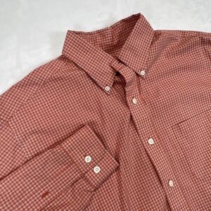 Brooks‎ Brothers,Orange/White Plaid Men's Dress Shirt  (Not sized) See Pictures